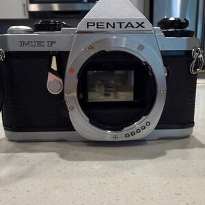 Pentax ME F Black and Silver Camera Body